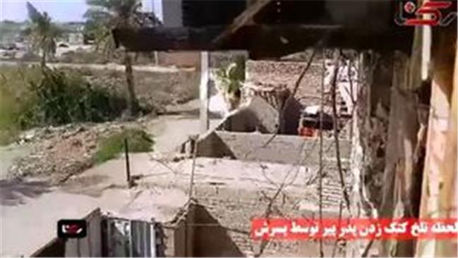 پسرآبادانی که پدرش را کتک زده بود دستگیرشد+عکس