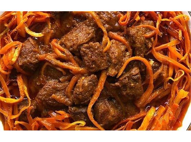 خورش هویج تبریزی با مرغ یا گوشت؛ طرز تهیه کامل