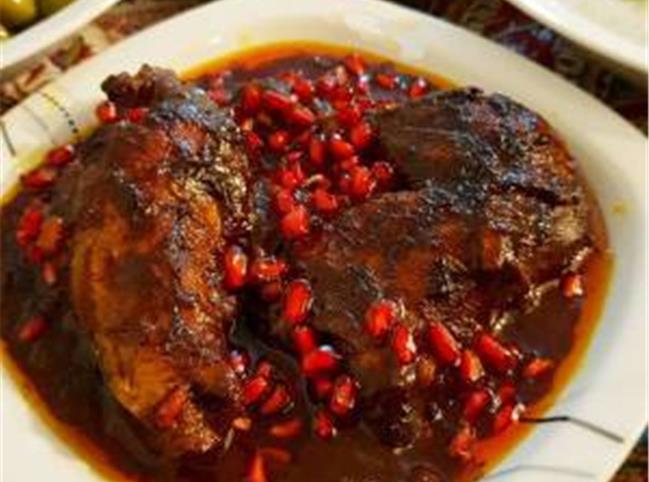 طرز تهیه مرغ ترش ساده با سس انار