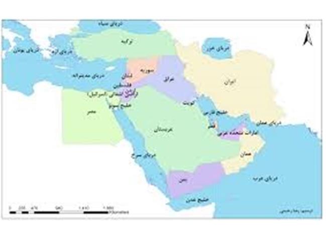 نقشه خاورمیانه
